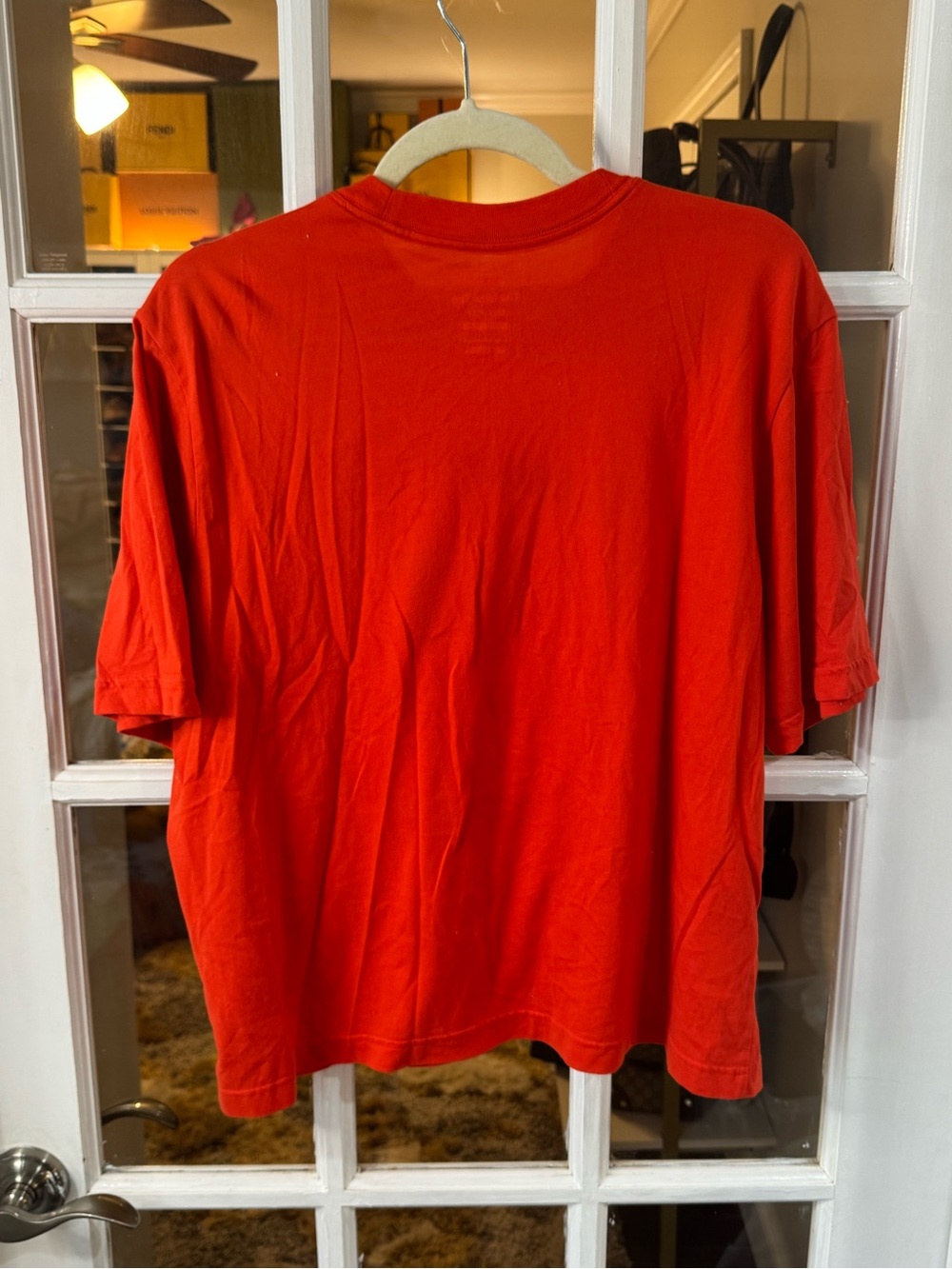 Nike Fly Red T-shirt with Black Swoosh loose fit - Picture 6 of 7